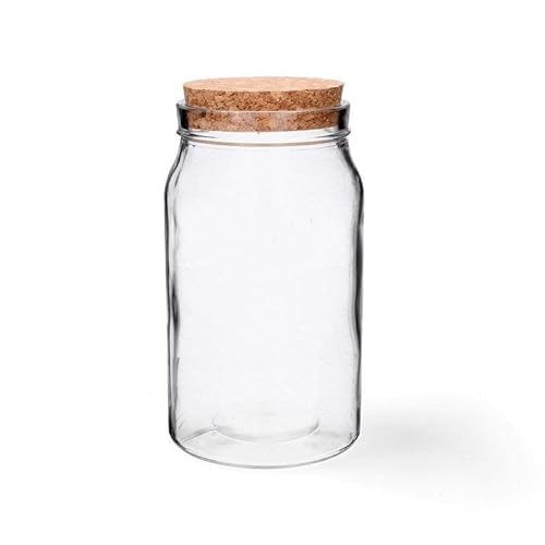 Vorratsglas Einmachgläser Vorratsdosen Glasbehälter mit Korken Deckel Apothekerglas Glasdose 3 Größen (700ml) von MIKONI