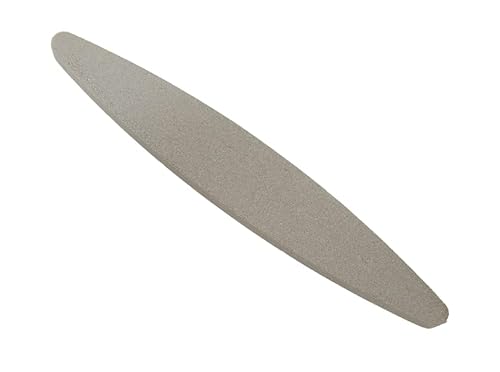 Schleifstein Schärfstein Abziehstein Wetzstein Messer Schleifhilfe Sensenwetzstein oval 230mm von MIKONI