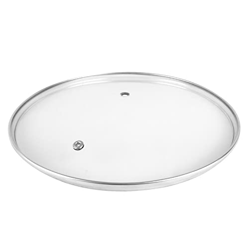 Topfdeckel aus Glas 20-30cm Glasdeckel Pfannendeckel Anti-Rutsch Griff Universal Pfannen Töpfe (24cm) von MIKONI