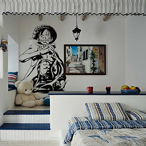 Wandtattoo manga wandaufkleber, wandsticker aufkleber，Anime One Piece Farbe 3d Wohnzimmer Hintergrund Wand Schlafzimmer Nachttisch Hintergrund-50*80cm von MIKUAJ