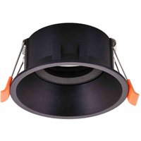 Deckenstrahler Einbaustrahler Rund Beweglich 1xGU10 IP20 Schwarz von MILAGRO