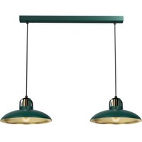 Gebraucht] Milagro Hängeleuchte felix Grün/Gold 2 x E27 Hängelampe Lampe Leuchte Spot Licht von MILAGRO