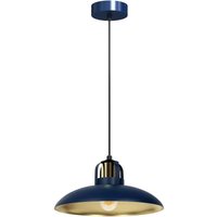 Hängelampe FELIX MARINEBLAU/GOLD 1xE27 von MILAGRO