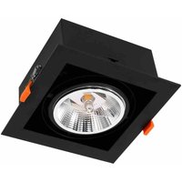 Einbauleuchte Plaza 1xGU10 AR111 Schwarz von MILAGRO