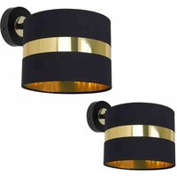 PALMIRA SCHWARZ/GOLD 1xE27 60W Wandleuchte von MILAGRO