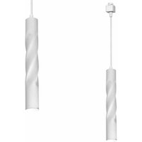 Schienenleuchte Pendelleuchte Twisted Weiß 3W LED von MILAGRO