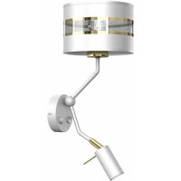 Wandleuchte ULTIMO WHITE 1xE27 1x mini GU10 von MILAGRO