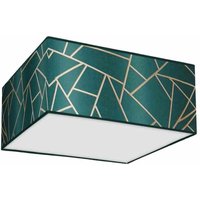 ZIGGY GREEN Gold/Flaschengrün Deckenleuchte 2xE27 von MILAGRO