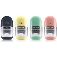 Capsula Silber Spitzer-Radiergummis, 16 Stück von MILAN