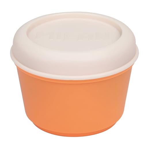 MILAN® Frischhaltedose rund 0,25 l orange beige von Milan