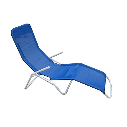 Liege SAMBA aus lackiertem Metall und Textilene wetterfest mit Armlehnen von milani home