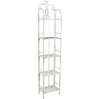Regal 5 antike weiße Stahlregale Cinzia von MILANI HOME