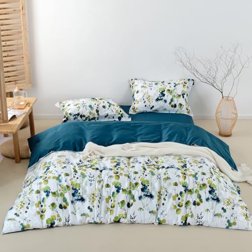 MILDLY Bettwäsche 220x240 Pflanzenmuster, 100% Langstapelige Baumwolle Kühlende Bettwäsche-Sets mit Leinenartigem Griff, ÖkoTex Zertifiziert & für Allergiker Geeignet, Tia MILDLY Bettwäsche 220x240 Pflanzenmuster, 100% Langstapelige Baumwolle Kühlende Bettwäsche-Sets mit Leinenartigem Griff, ÖkoTex Zertifiziert & für Allergiker Geeignet, Tia von MILDLY
