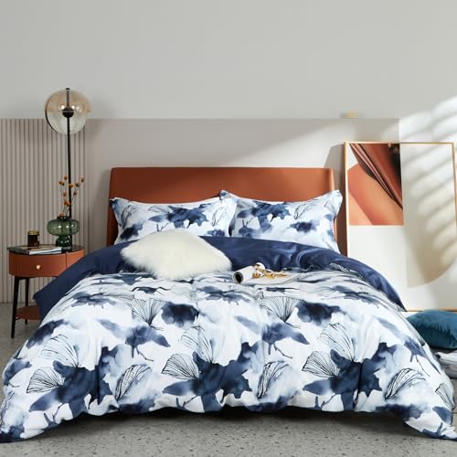 MILDLY Bettwäsche 200x200 Baumwolle Satin, 100% Langstapelige Baumwolle Pflanzenmuster Kühlende Bettwäsche-Sets, ÖkoTex Zertifiziert & für Allergiker Geeignet, Evan MILDLY Bettwäsche 200x200 Baumwolle Satin, 100% Langstapelige Baumwolle Pflanzenmuster Kühlende Bettwäsche-Sets, ÖkoTex Zertifiziert & für Allergiker Geeignet, Evan von MILDLY