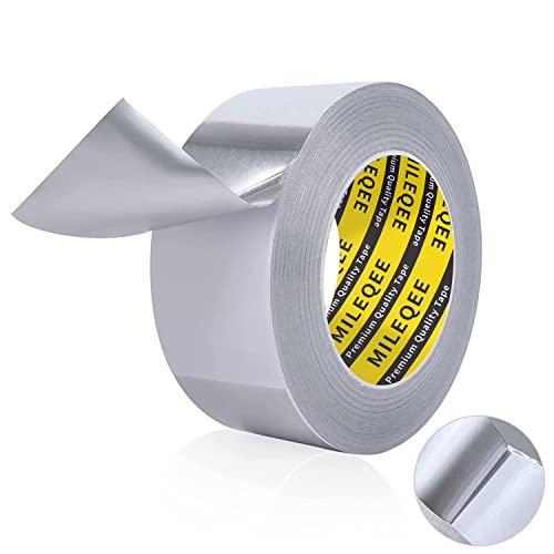 MILEQEE Aluminium Klebeband 50mm x 20m Aluband Reparaturband selbstklebendes Aluminium wasserdichtes Alu Klebeband zum Reparieren von Metalloberflächen von MILEQEE