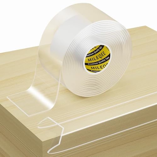 MILEQEE Kantenschutz Transparent,50mm×3m Extra Stark Transparent Selbstklebend Eckenschutz und Kantenschutz, Verbreiterung Nano Spurloses Klebebänder,für Kühlschranks, Sinks, Glastisch Möbel von MILEQEE