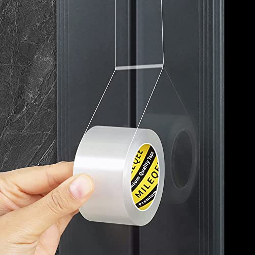 MILEQEE Tür Zugluftstopper 35 mm×3 m NanoTürdichtung Dichtungsband für Türen Türdichtung unten zum Blockieren von Rissen und Lücken von MILEQEE