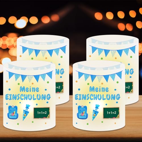 MILIAFLICK Tischdeko Einschulung Junge 12 Stück Windlicht Einschulung Deko Einschulung Junge Einschulung Windlicht Deko Schulanfang Jungen Endlich Schulkind Deko Geeignet Teelicht oder Kerzen MILIAFLICK Tischdeko Einschulung Junge 12 Stück Windlicht Einschulung Deko Einschulung Junge Einschulung Windlicht Deko Schulanfang Jungen Endlich Schulkind Deko Geeignet Teelicht oder Kerzen von MILIAFLICK