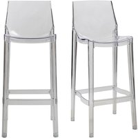 2er-Set Design-Barhocker Durchsichtig ylak von MILIBOO