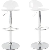 2er-Set Design-Barhocker Plexiglas transparent orion von MILIBOO