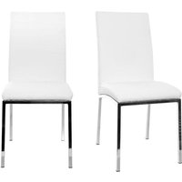 2er-Set Design-Stühle Polyurethan Weiß simea von MILIBOO