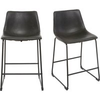 Barhocker Vintage Schwarz 61cm 2er Set new rock von MILIBOO