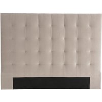 Bettkopfteil gepolstert in Taupe 160cm HALCIONA von MILIBOO