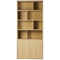 Bücherregal mit hellem Eichenholzfinish B92 cm nagano von MILIBOO