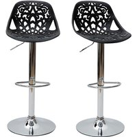 Miliboo - Design-Barhocker Barock Schwarz 2er Set barocca. Miliboo - Design-Barhocker Barock Schwarz 2er Set barocca. von MILIBOO