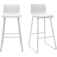 Design-Barhocker Weiß 76 cm (2er-Set) ona von MILIBOO