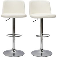 Design-Barhocker höhenverstellbar weiß (2er-Set) MONTI von MILIBOO