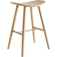 Miliboo - Design-Barhocker leichtes Holz 65 cm demory von MILIBOO