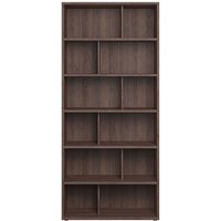 Miliboo - Design Bücherregal aus hellem Holz epure - Nussbaum von MILIBOO