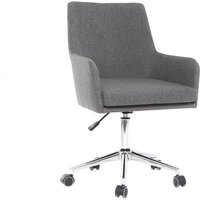 Miliboo - Design-Bürosessel Stoff Anthrazitgrau shana von MILIBOO