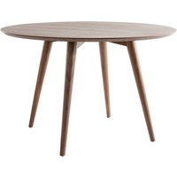 Design-Esstisch rund Nussbaum D120 livia - Nussbaum von MILIBOO