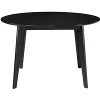 Design-Esstisch rund ausziehbar Schwarz L120-150 leena Design-Esstisch rund ausziehbar Schwarz L120-150 leena von MILIBOO