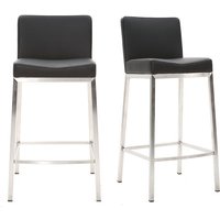 Design-Hocker 66 cm Schwarz 2er-Set epsilon von MILIBOO