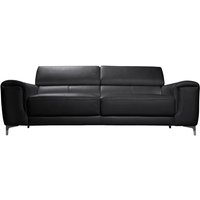 Miliboo - Design-Ledersofa 3 Plätze mit Kopfstück zur Entspannung Schwarz nevada - Büffelleder Miliboo - Design-Ledersofa 3 Plätze mit Kopfstück zur Entspannung Schwarz nevada - Büffelleder von MILIBOO