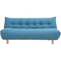 Design-Schlafsofa skandinavisch Blaugrün und Eiche yumi - Entenblau von MILIBOO