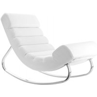 Miliboo - Design-Sessel Schaukelstuhl taylor Weiß - Weiß von MILIBOO