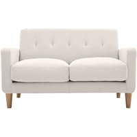 Design-Sofa skandinavisch naturfarbener Stoff 2-Sitzer LUNA - Naturbeige von MILIBOO