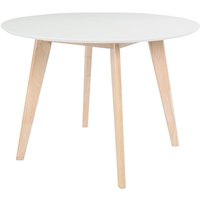Design-Tisch leena Holz und Weiß D100 - Weiß von MILIBOO