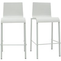 Designer Barhocker stapelbar weiß H65 cm (2er-Satz) kupa von MILIBOO