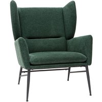 Designer-Stoffsessel aus grünem strukturiertem Samtstoff COME Designer-Stoffsessel aus grünem strukturiertem Samtstoff COME von MILIBOO