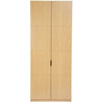 Kleiderschrank mit Kleiderstange, Eichenholz-Finish, L90 cm garence von MILIBOO