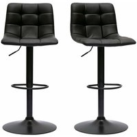 Design-Barhocker schwarz (2er-Set) maxwell von MILIBOO