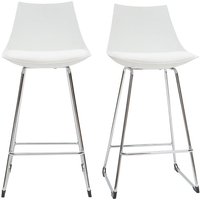 Design-Barhocker weiß 65 cm (2er-Satz) june von MILIBOO
