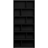 Miliboo - Design Bücherregal aus hellem Holz epure - Schwarz von MILIBOO