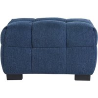 Miliboo - Design-Fußhocker aus dunkelblauem strukturiertem Samteffektstoff corto Miliboo - Design-Fußhocker aus dunkelblauem strukturiertem Samteffektstoff corto von MILIBOO