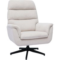 Miliboo - Drehstuhl aus beigem Chenille-Stoff und schwarzem Metall jonah Miliboo - Drehstuhl aus beigem Chenille-Stoff und schwarzem Metall jonah von MILIBOO